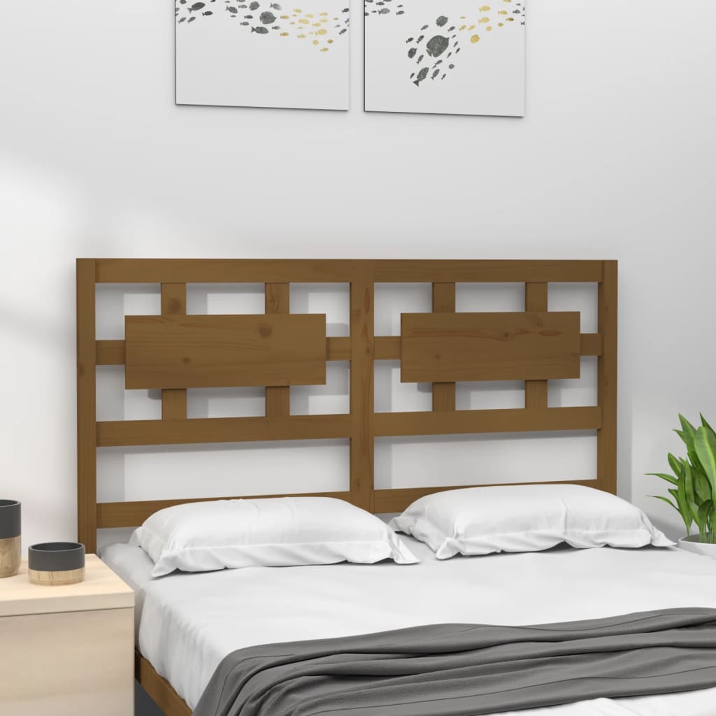 Testiera per Letto ambra 165,5x4x100 cm Legno Massello di Pino - homemem39