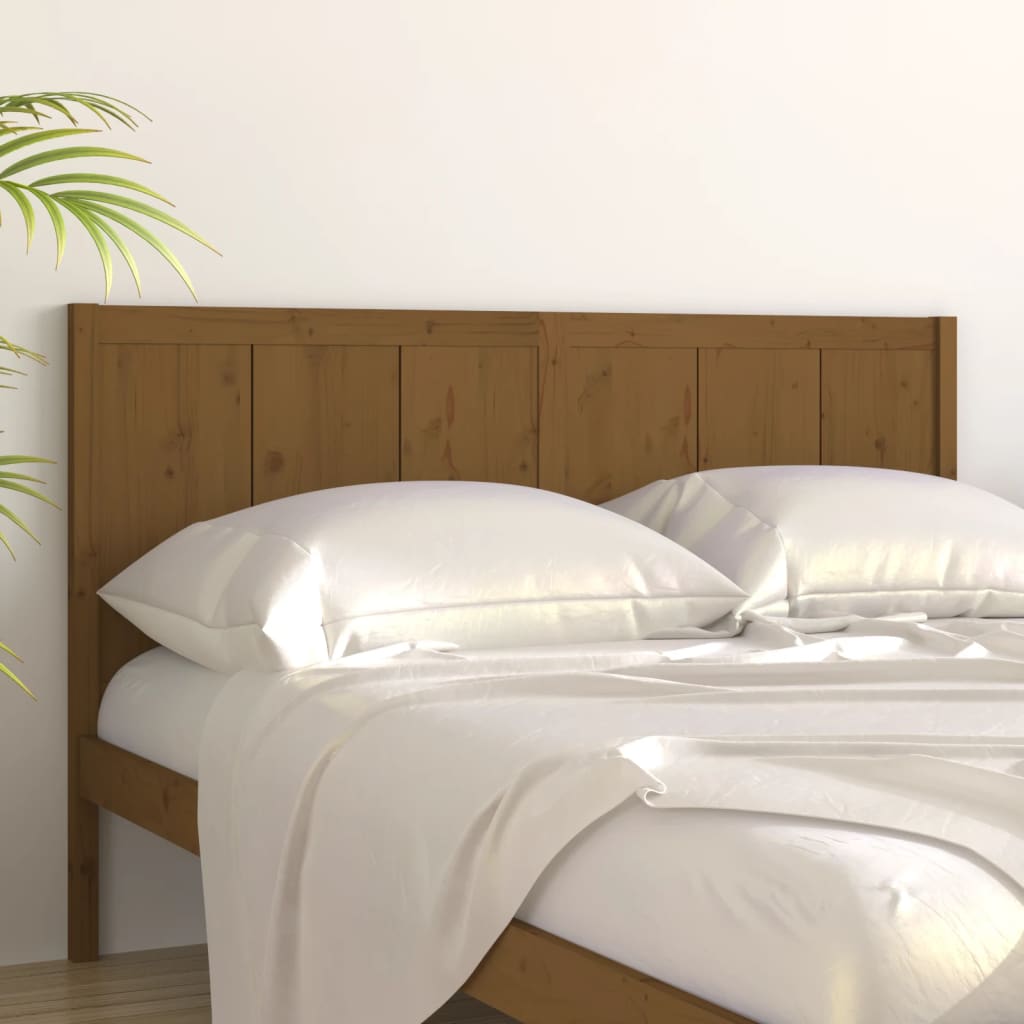 Testiera per Letto ambra 205,5x4x100 cm Legno Massello di Pino - homemem39