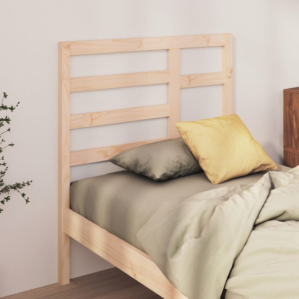 Testiera per Letto 96x4x104 cm in Legno Massello di Pino - homemem39