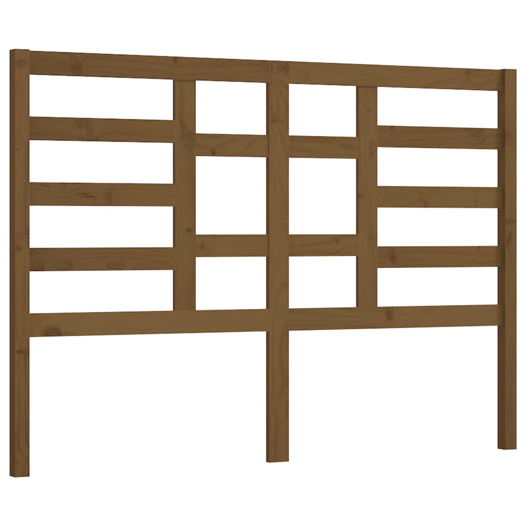 Testiera per Letto ambra 126x4x104 cm in Legno Massello di Pino - homemem39