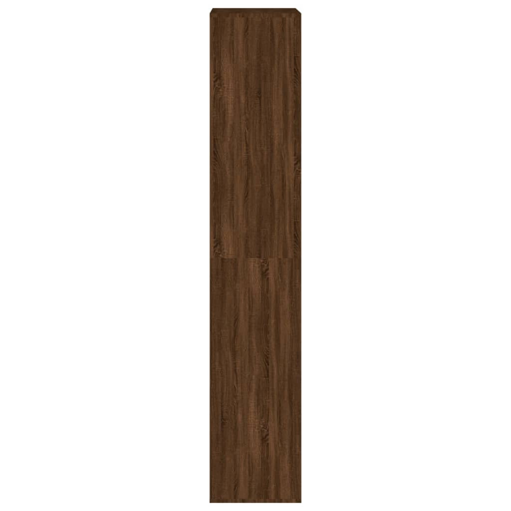 Scarpiera Rovere Marrone 54x34x183 cm in Legno Multistrato - homemem39