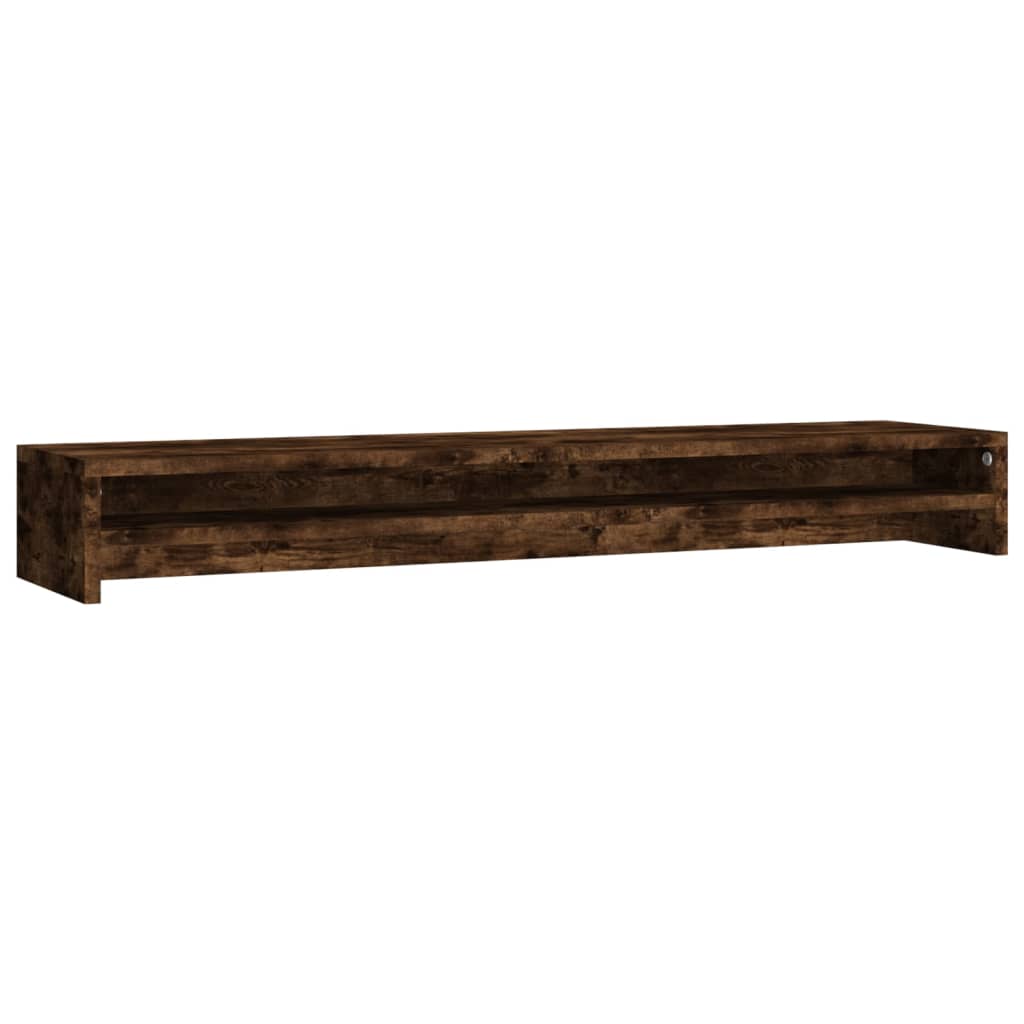 Supporto per Monitor Rovere Fumo 100x24x13 cm Legno Multistrato - homemem39