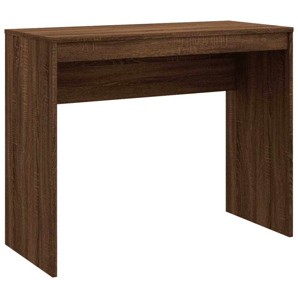 Scrivania Rovere Marrone 90x40x72 cm in Legno Multistrato - homemem39