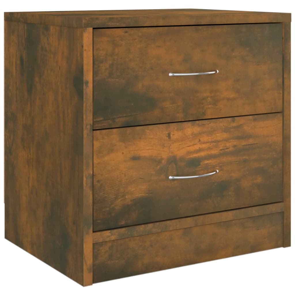 Comodino Rovere Fumo 40x30x40 cm in Legno Ingegnerizzato - homemem39
