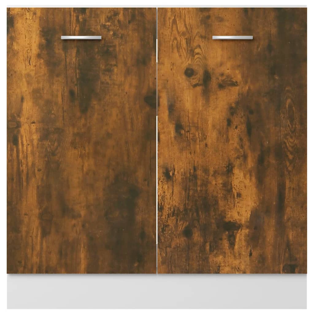 Mobile Sottolavello “Lyon” Rovere Fumo 80x46x81,5 cm - homemem39