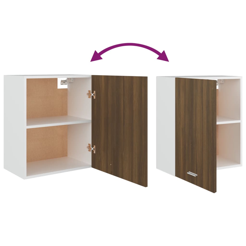 Mobile Pensile “Lyon” Rovere Marrone 50x31x60 cm - homemem39