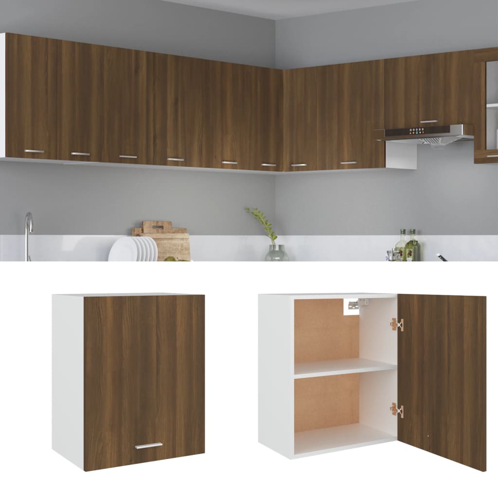 Mobile Pensile “Lyon” Rovere Marrone 50x31x60 cm - homemem39