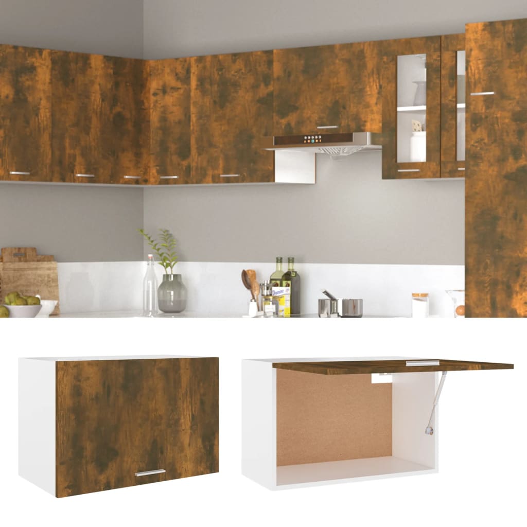Mobile Pensile “Lyon” Rovere Fumo 60x31x40 cm in - homemem39