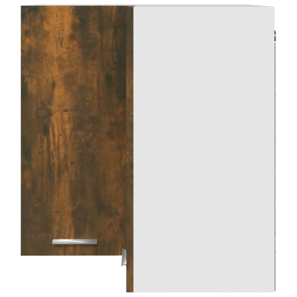 Mobile Pensile Angolo “Lyon” Rovere Fumo 57x57x60 cm - homemem39