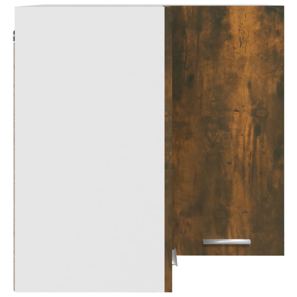 Mobile Pensile Angolo “Lyon” Rovere Fumo 57x57x60 cm - homemem39