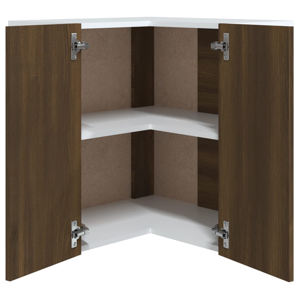 Mobile Pensile Angolo “Lyon” Rovere Marrone 57x57x60 - homemem39