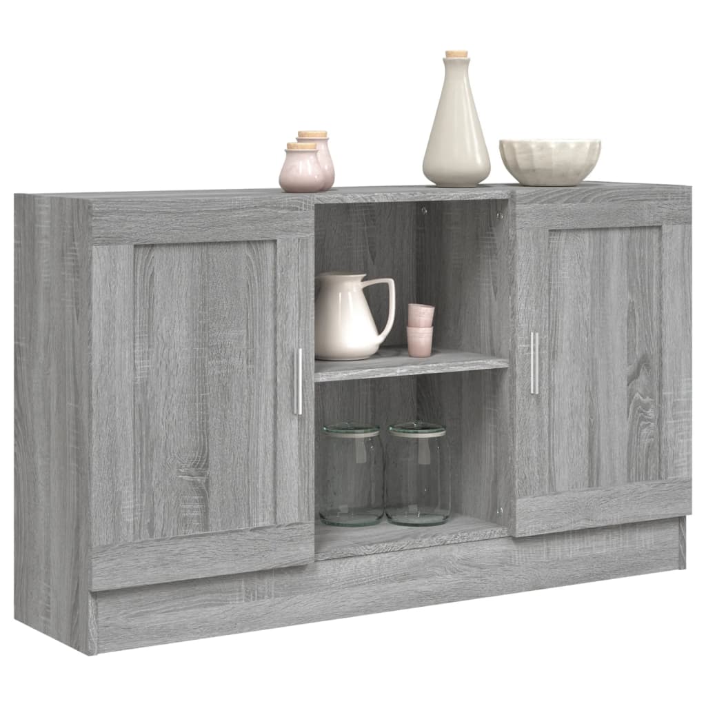 Credenza Grigio Sonoma 120x30,5x70 cm in Legno Multistrato - homemem39