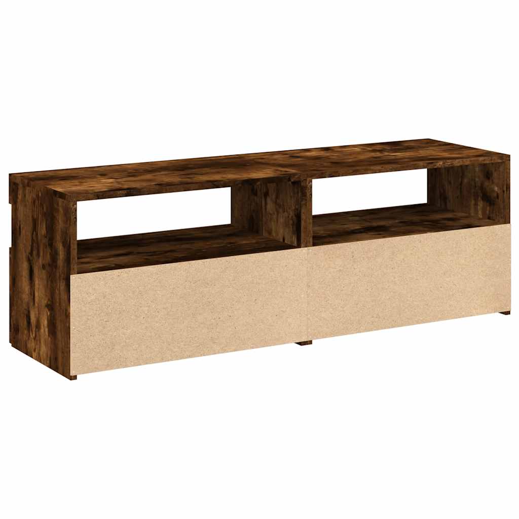 Mobili Porta TV con Luci LED 2 pz Rovere Fumo 60x35x40 cm - homemem39