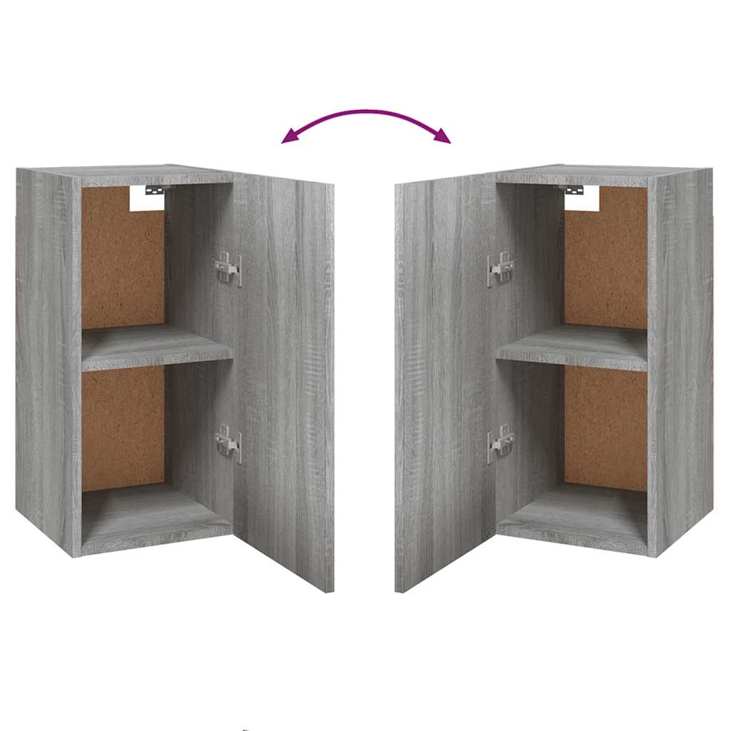 Mobile TV Grigio Sonoma 30,5x30x60 cm in Legno Multistrato - homemem39