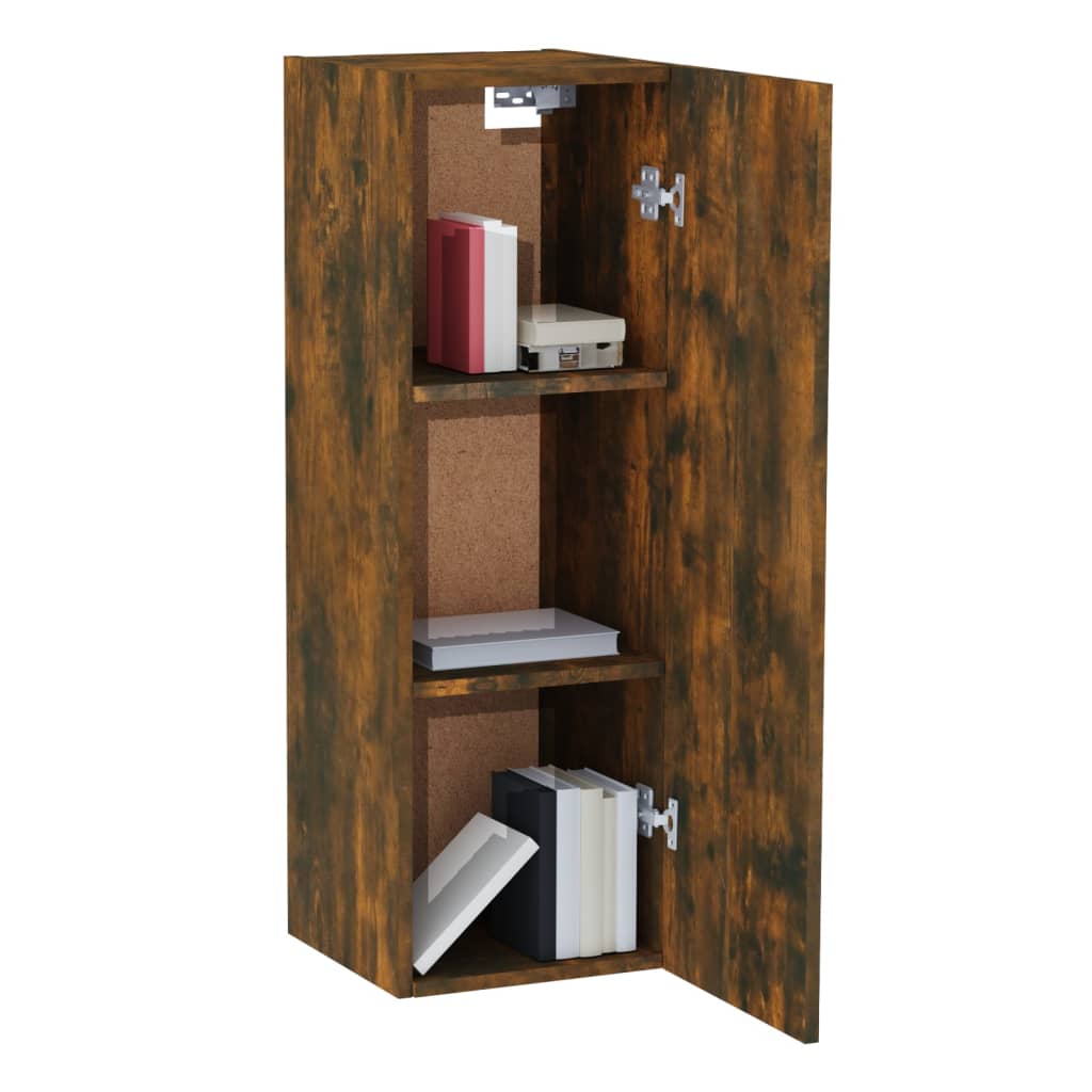 Mobile TV Rovere Fumo 30,5x30x90 cm in Legno Multistrato - homemem39