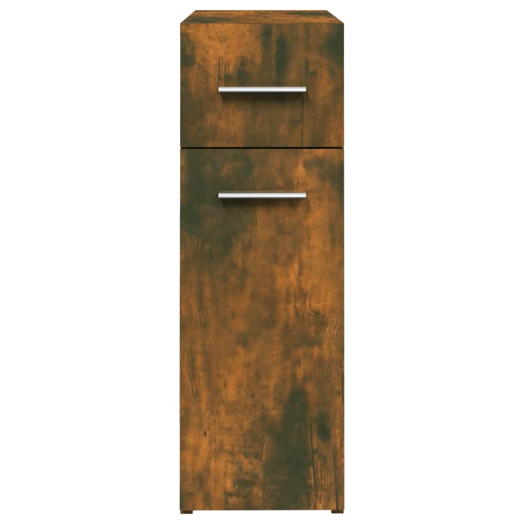 Mobile Farmacia Rovere Fumo 20x45,5x60 cm in Legno Multistrato - homemem39