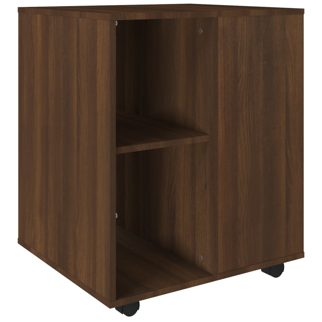 Armadietto con Ruote Rovere Marrone 60x53x72 cm in Legno - homemem39