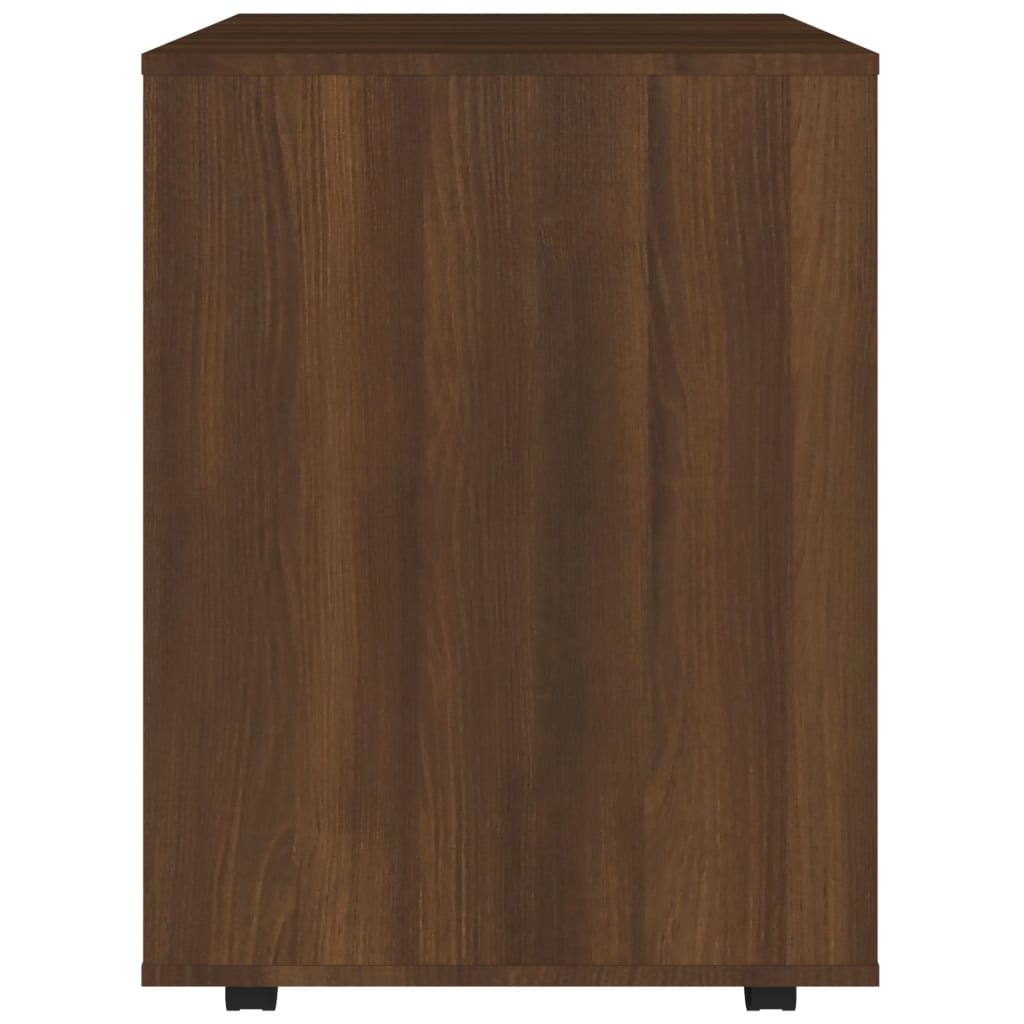 Armadietto con Ruote Rovere Marrone 60x53x72 cm in Legno - homemem39