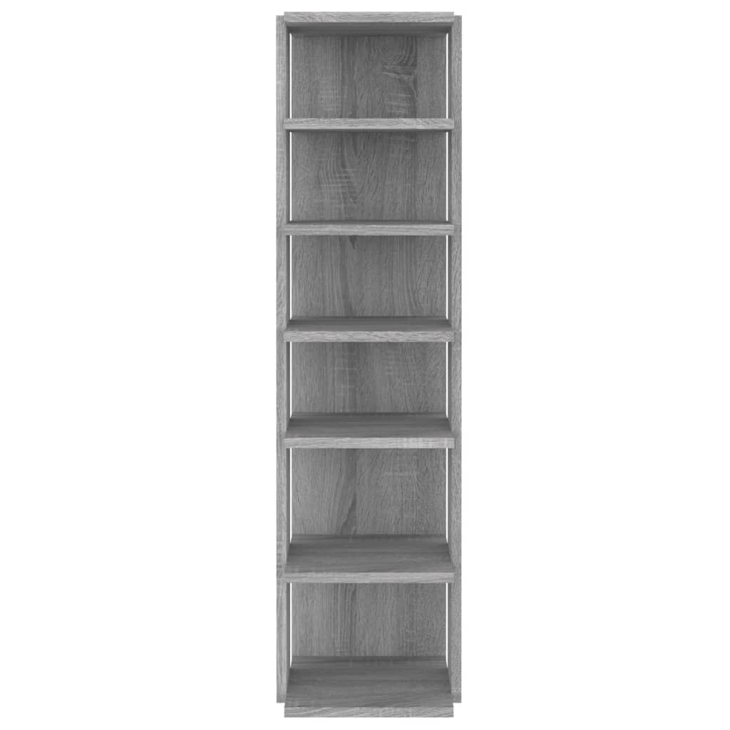 Scarpiera Grigio Sonoma 27,5x27x102 cm in Legno Multistrato - homemem39