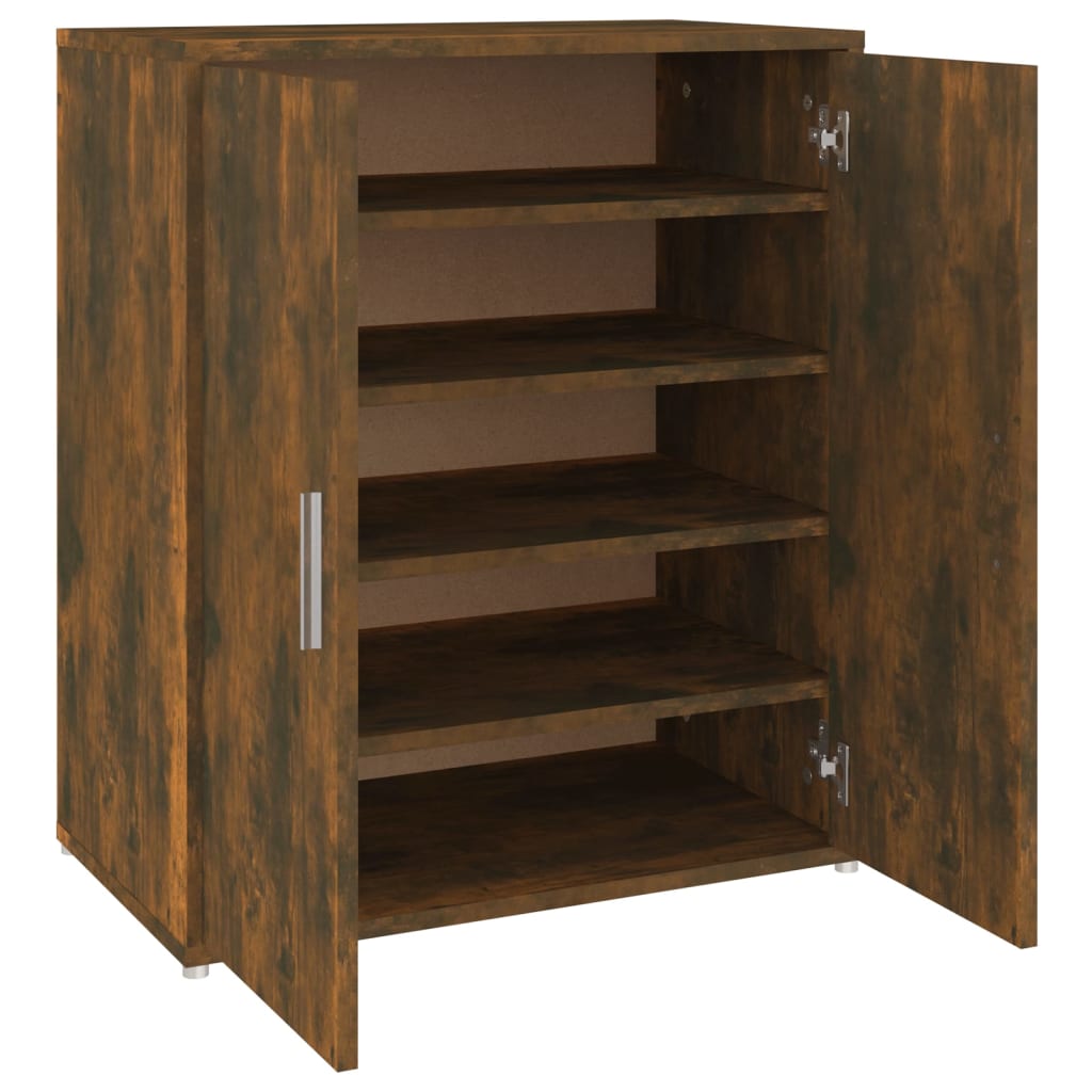 Scarpiera Rovere Fumo 60x35x70 cm in Legno Multistrato - homemem39