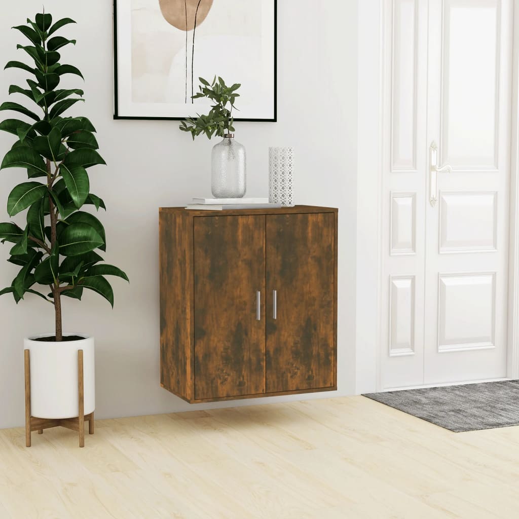Scarpiera Rovere Fumo 60x35x70 cm in Legno Multistrato - homemem39