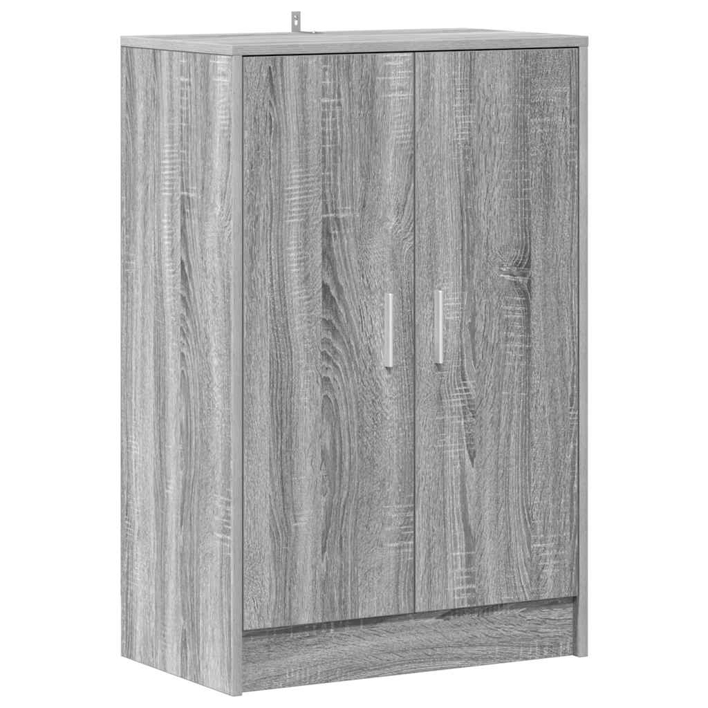 Scarpiera Grigio Sonoma 60x35x92 cm in Legno Multistrato