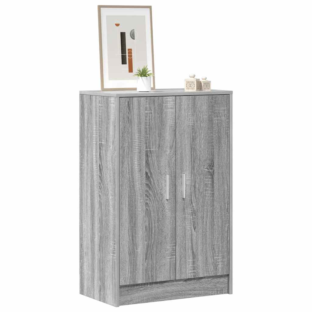 Scarpiera Grigio Sonoma 60x35x92 cm in Legno Multistrato