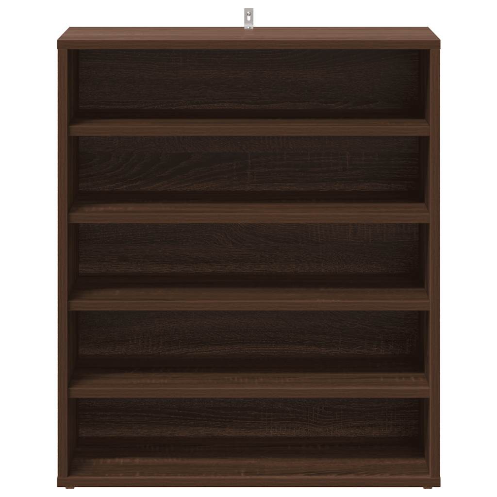 Scarpiera Rovere Marrone 60x35x70 cm in Legno Multistrato