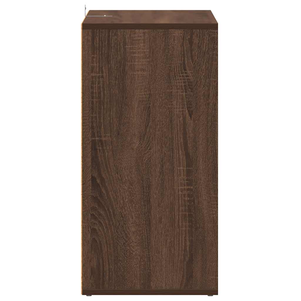 Scarpiera Rovere Marrone 60x35x70 cm in Legno Multistrato