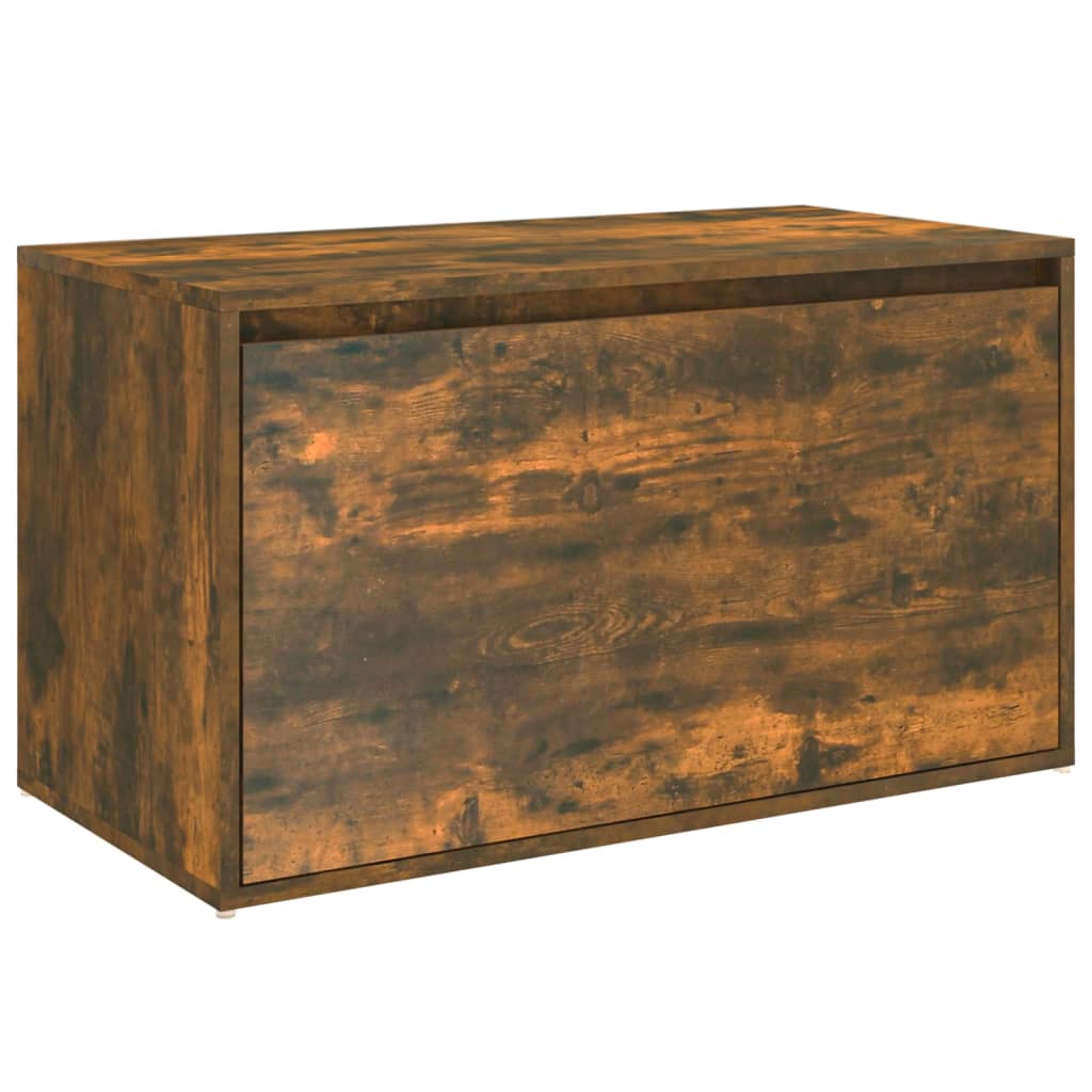 Panca da Ingresso 80x40x45 cm Rovere Fumo in Legno Multistrato - homemem39
