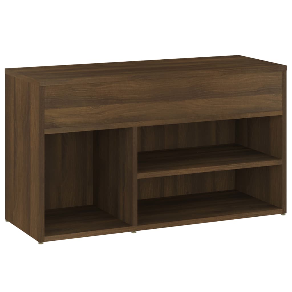 Scarpiera Rovere Marrone 80x30x45 cm in Legno Multistrato - homemem39