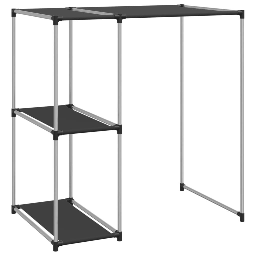 Rastrelliera per Lavatrice Nera 87x55x90,5 cm Ferro - homemem39
