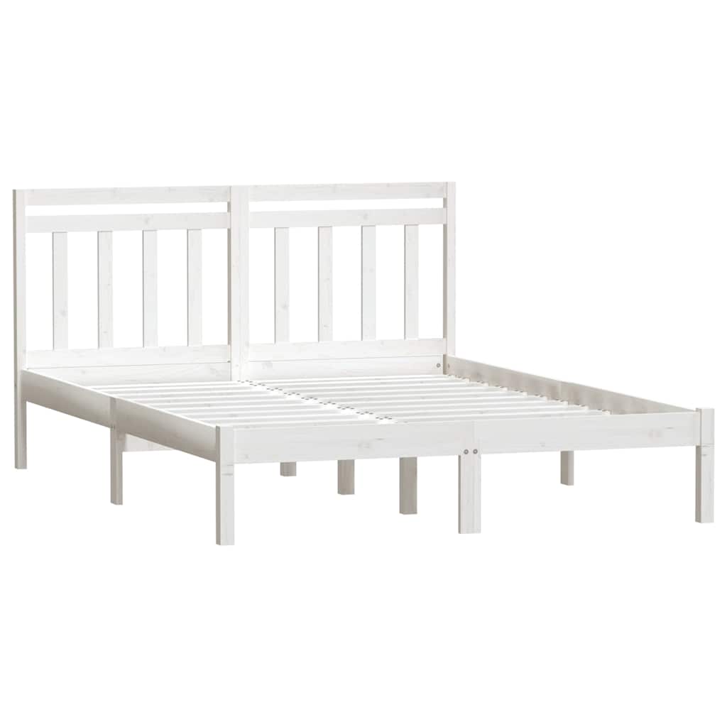 Giroletto Bianco 135x190 cm Double in legno Massello | homemem39