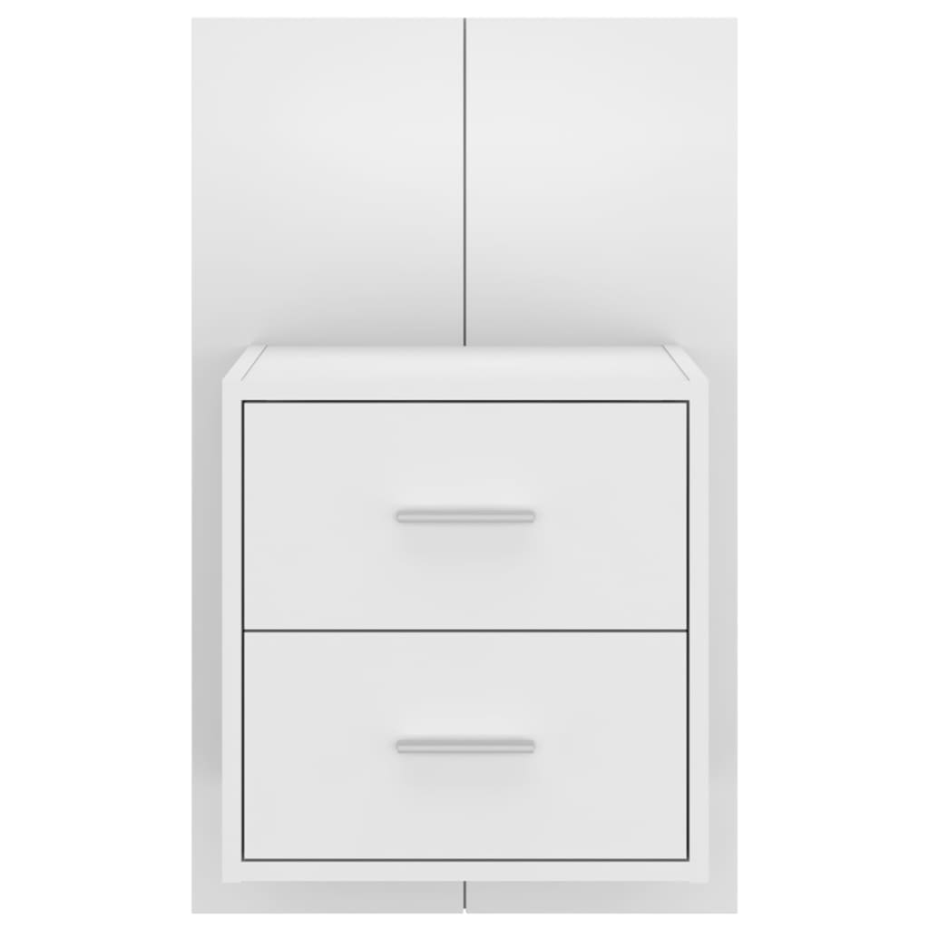 Comodino a Parete Bianco - homemem39