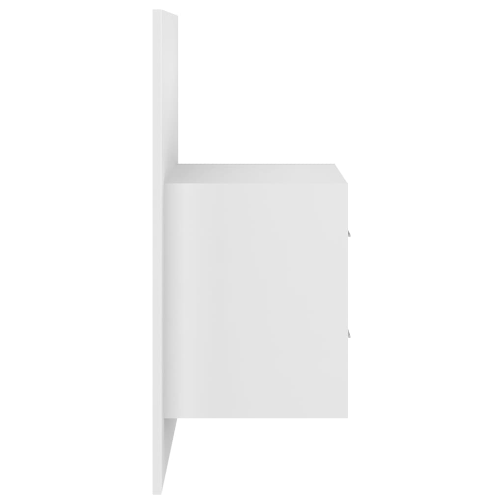 Comodino a Parete Bianco - homemem39
