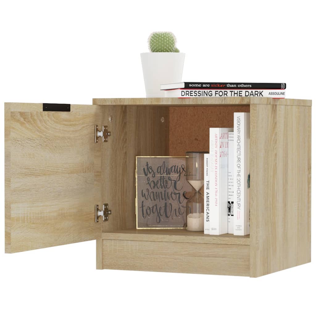 Comodini 2 pz Rovere Sonoma 40x39x40 cm