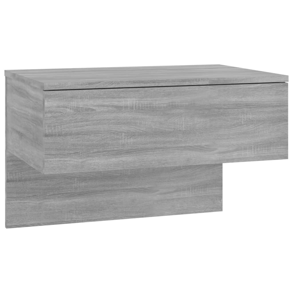 Comodini a Muro 2 pz Grigio Sonoma - homemem39