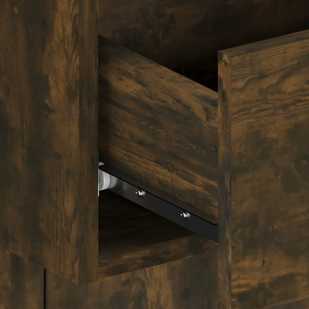 Comodino a Muro Rovere Fumo - homemem39