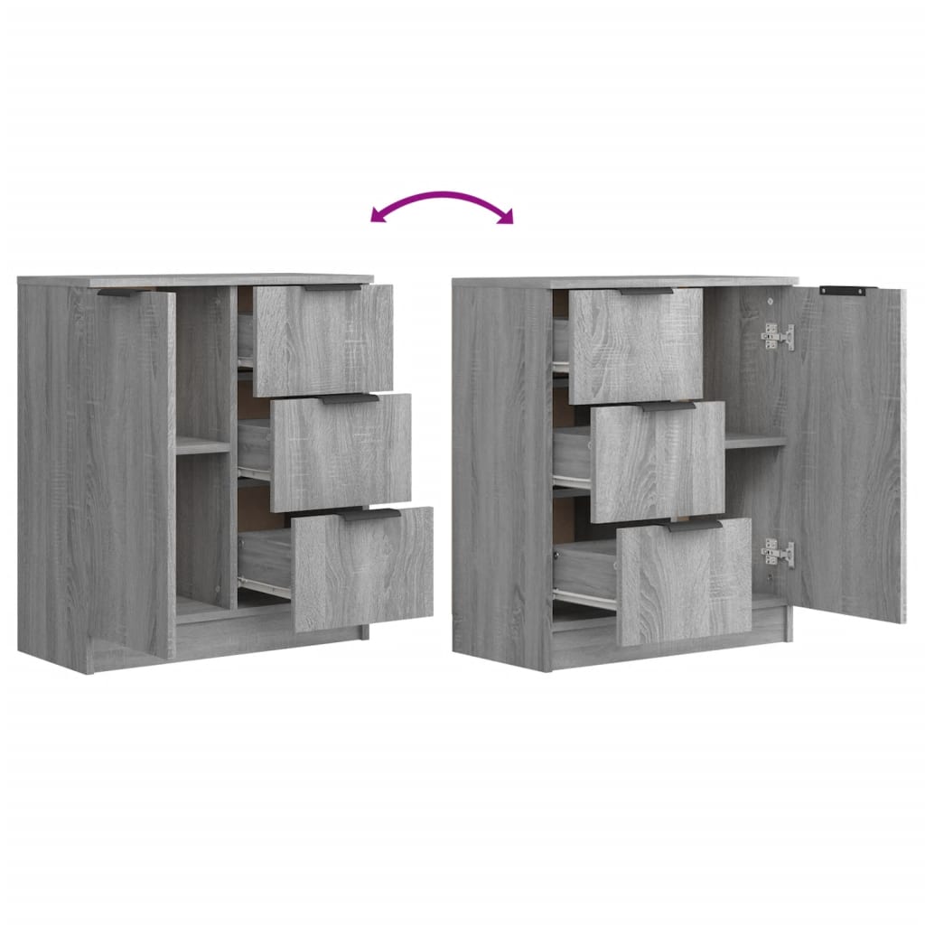 Credenza Grigio Sonoma 60x30x70 cm in Legno tecnico - homemem39