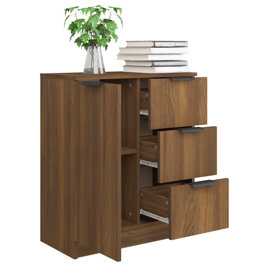Credenza Rovere Marrone 60x30x70 cm in Legno tecnico - homemem39