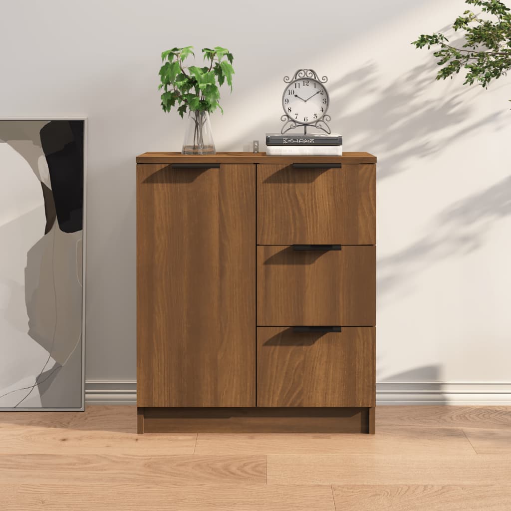 Credenza Rovere Marrone 60x30x70 cm in Legno tecnico - homemem39