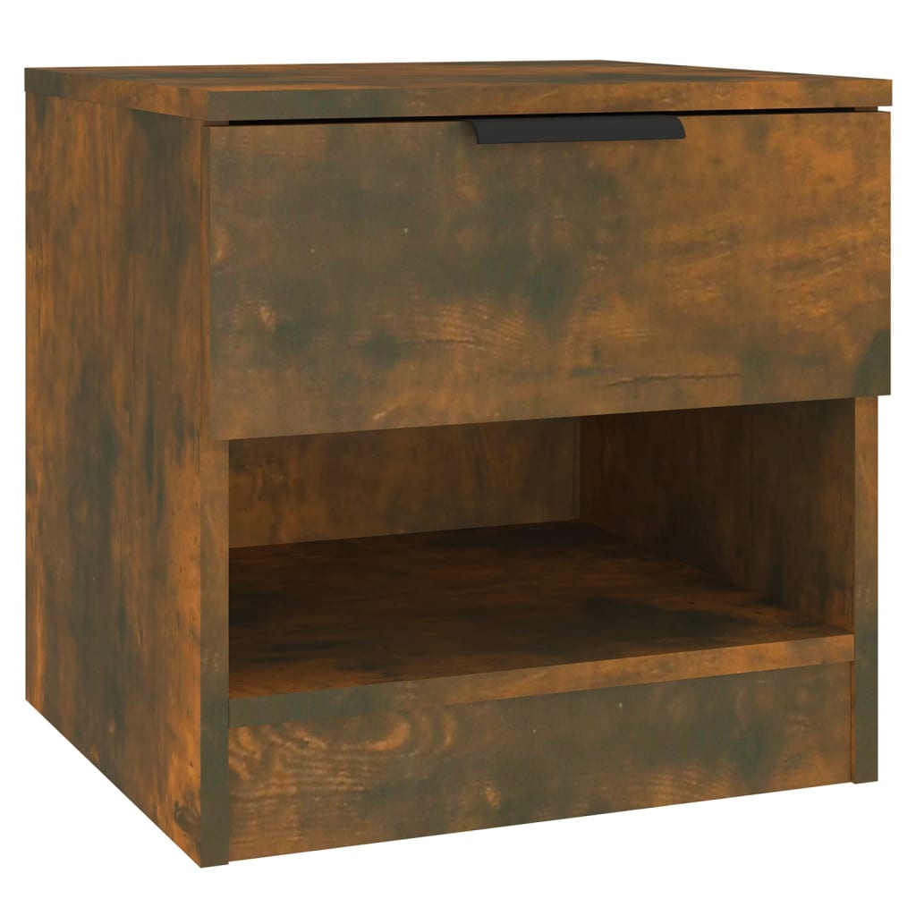 Comodino Rovere Fumo in Legno Multistrato - homemem39