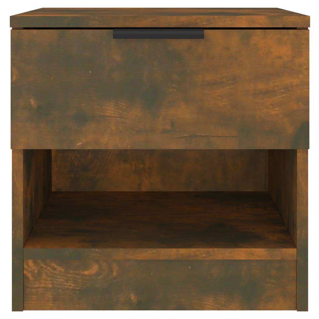 Comodini 2 pz Rovere Fumo in Legno Multistrato - homemem39