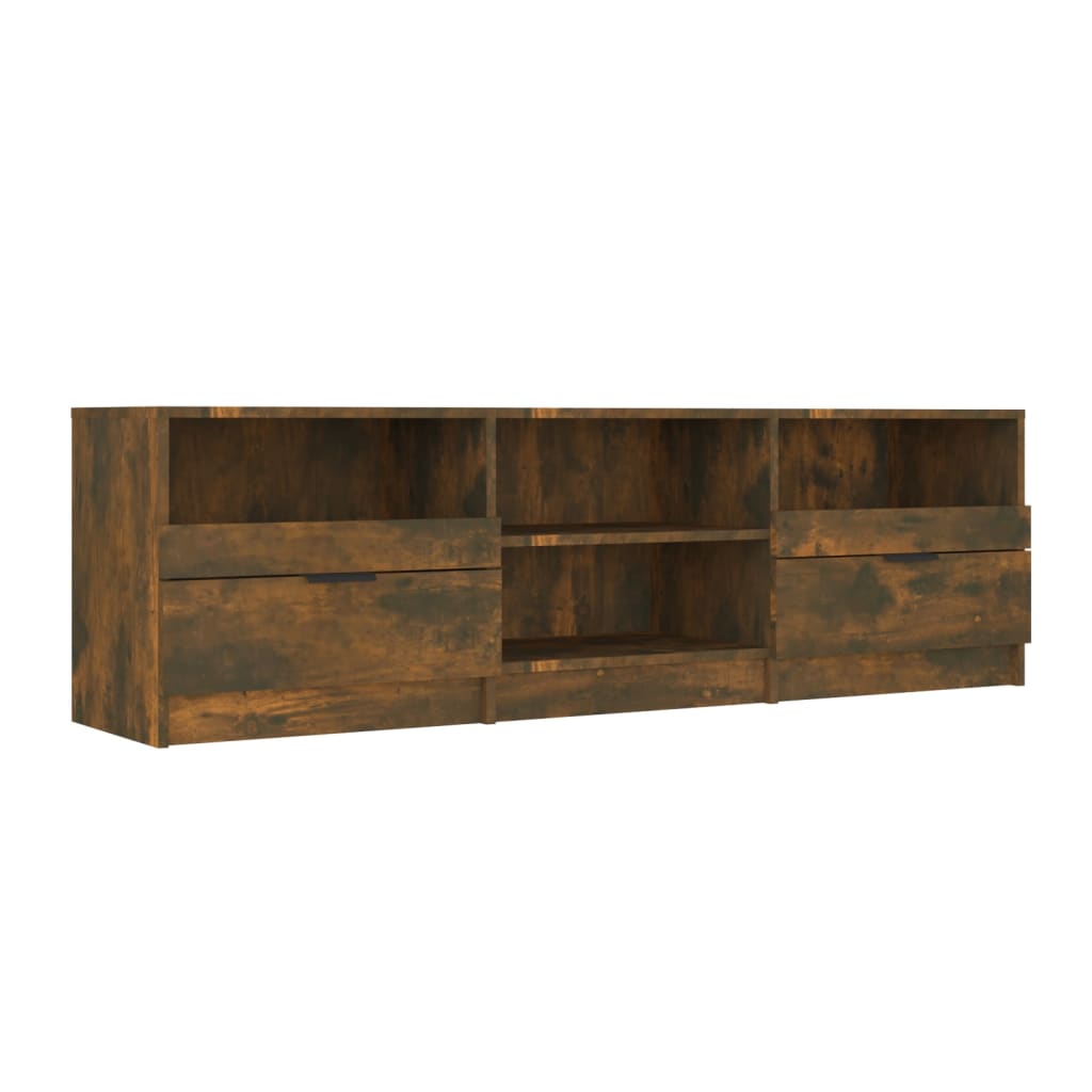 Mobile TV Rovere Fumo 150x33,5x45 cm in Legno Ingegnerizzato - homemem39