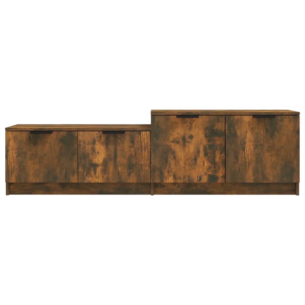Mobile TV Rovere Fumo 158,5x36x45 cm in Legno Multistrato - homemem39