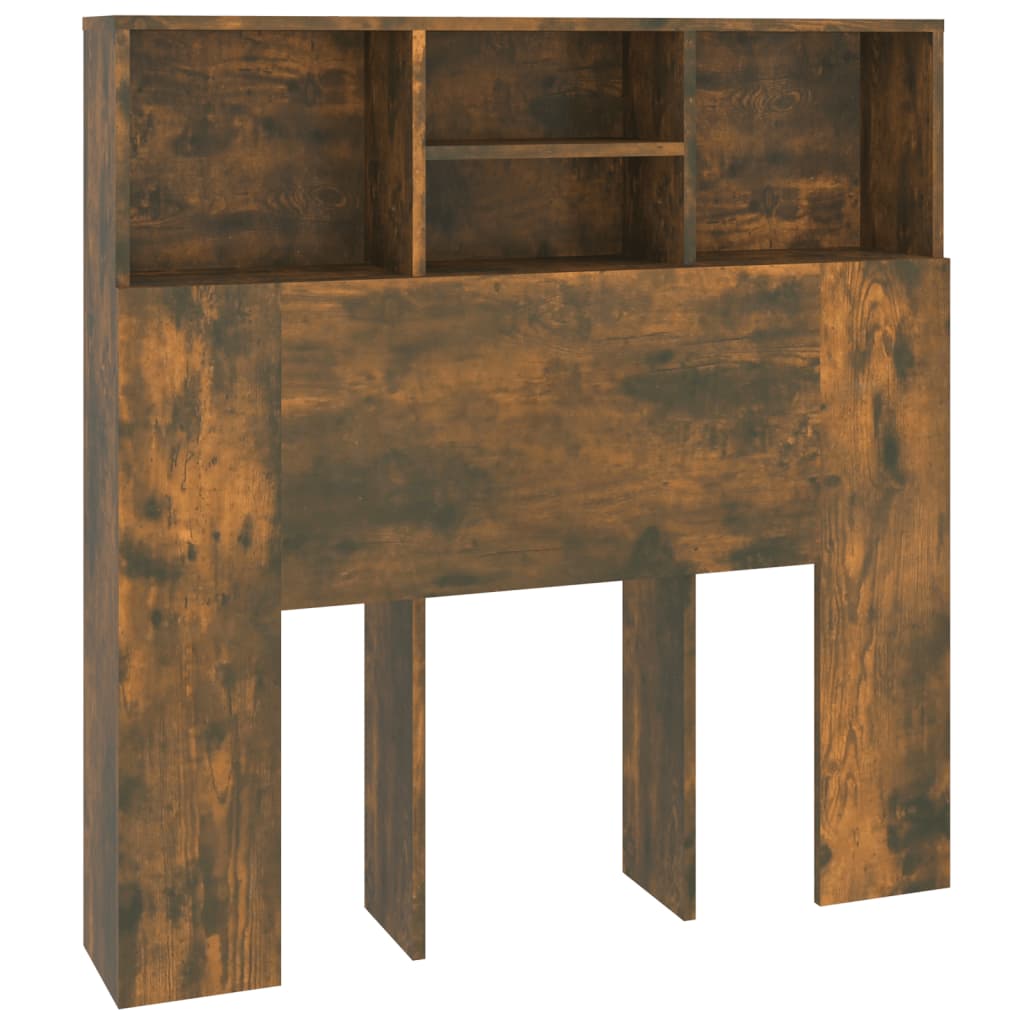 Testiera con Contenitore Rovere Fumo 100x19x103,5 cm - homemem39