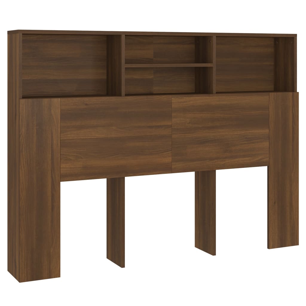 Testiera con Scomparti Rovere Marrone 140x19x103,5 cm - homemem39