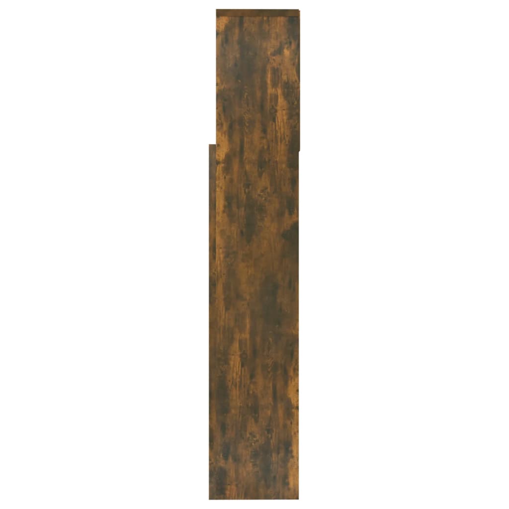 Testiera con Scomparti Rovere Fumo 160x19x103,5 cm - homemem39