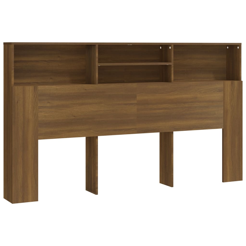 Testiera con Scomparti Rovere Marrone 180x19x103,5 cm - homemem39