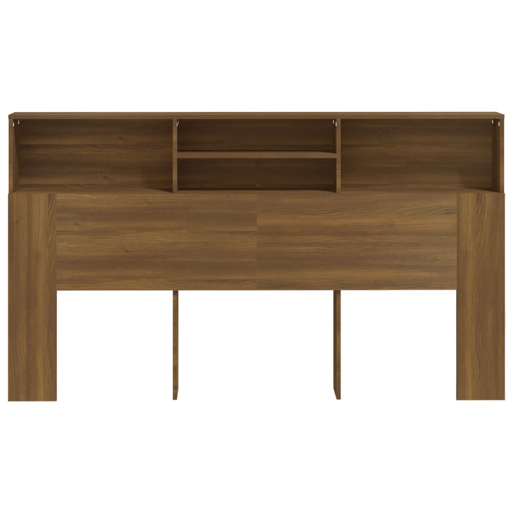 Testiera con Scomparti Rovere Marrone 180x19x103,5 cm - homemem39